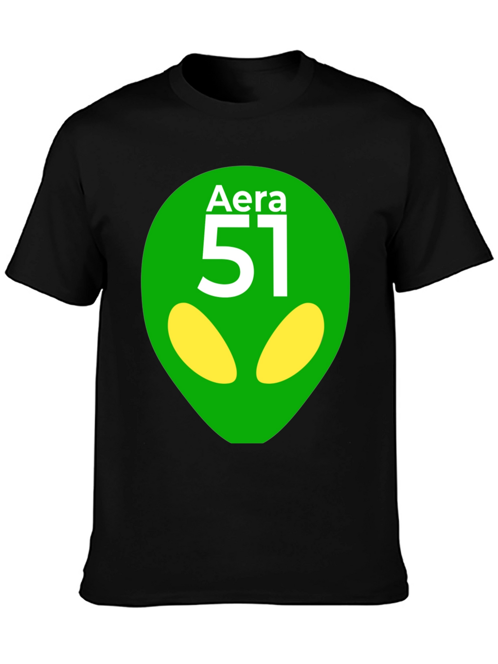 Area 51 Alien Graphic T-Shirt - Black