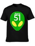 Area 51 Alien Graphic T-Shirt - Black