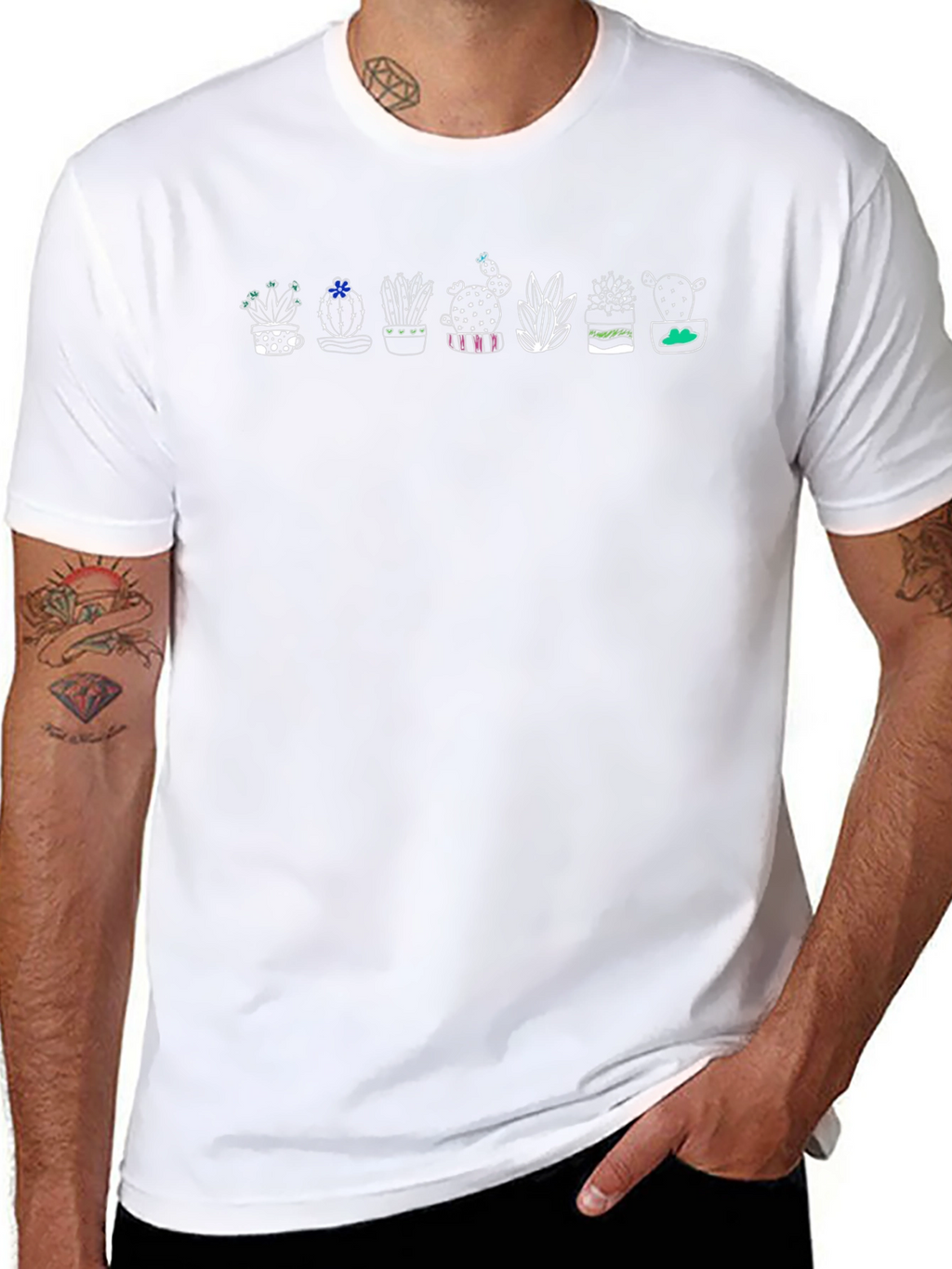 Cactus Plant Graphic Tee - Unisex Soft Cotton T-Shirt