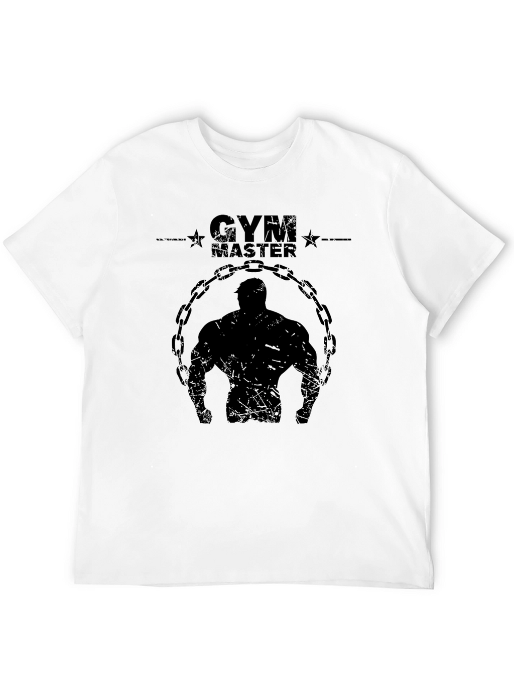 Gym Master Black Graphic T-Shirt