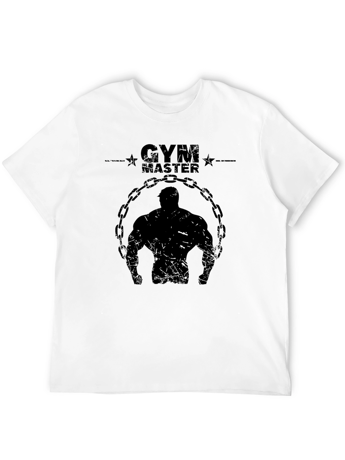 Gym Master Black Graphic T-Shirt