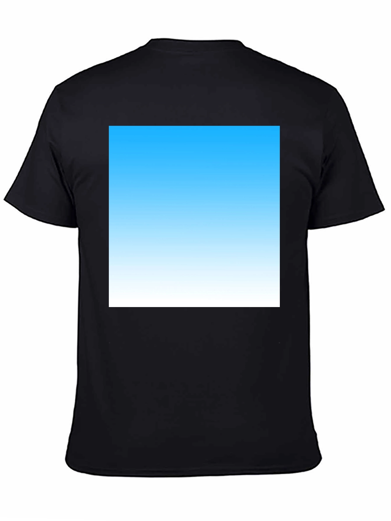 Sky Blue Gradient T-Shirt - Modern Casual Tee