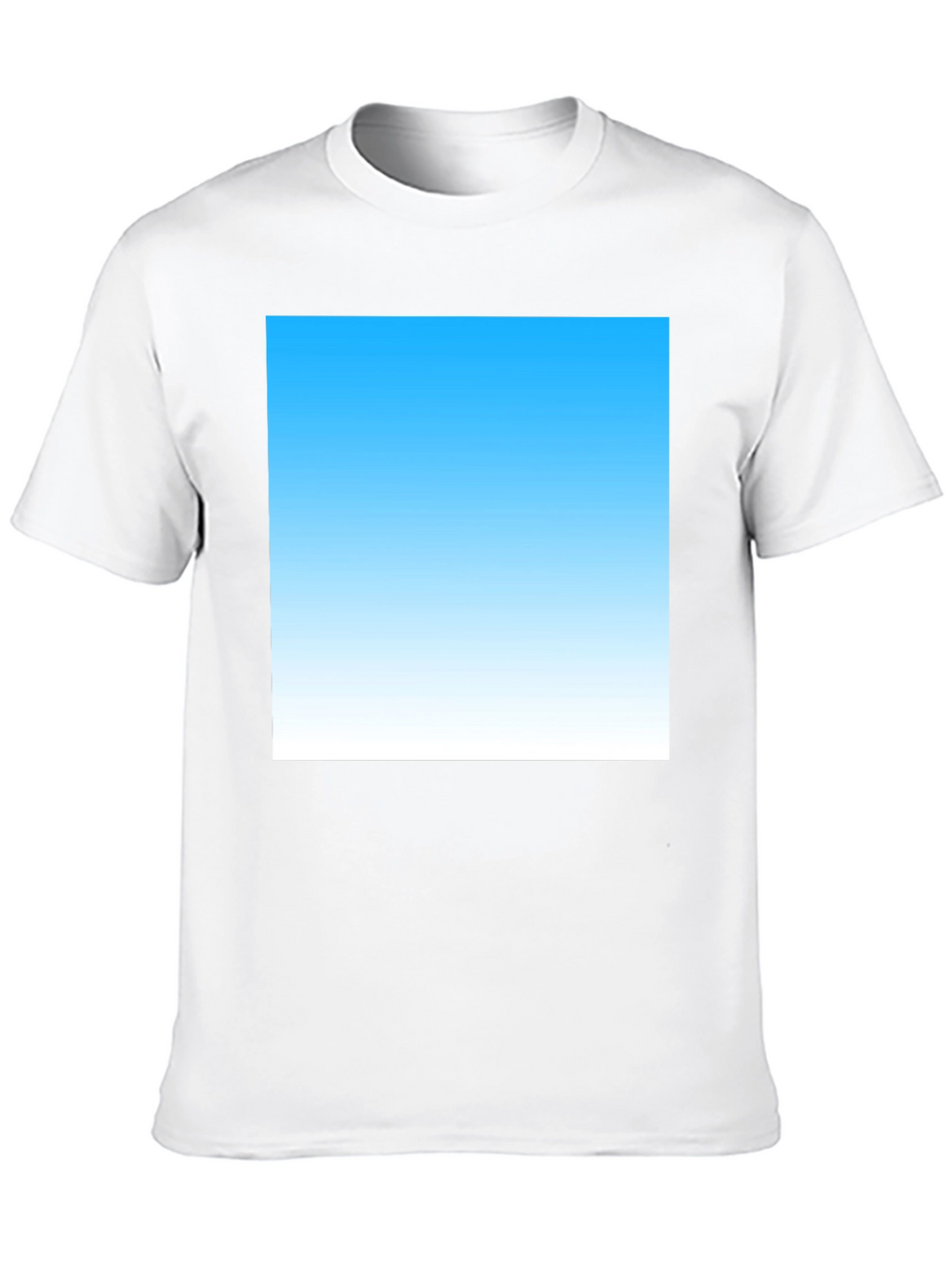 Sky Blue Gradient T-Shirt - Modern Casual Tee