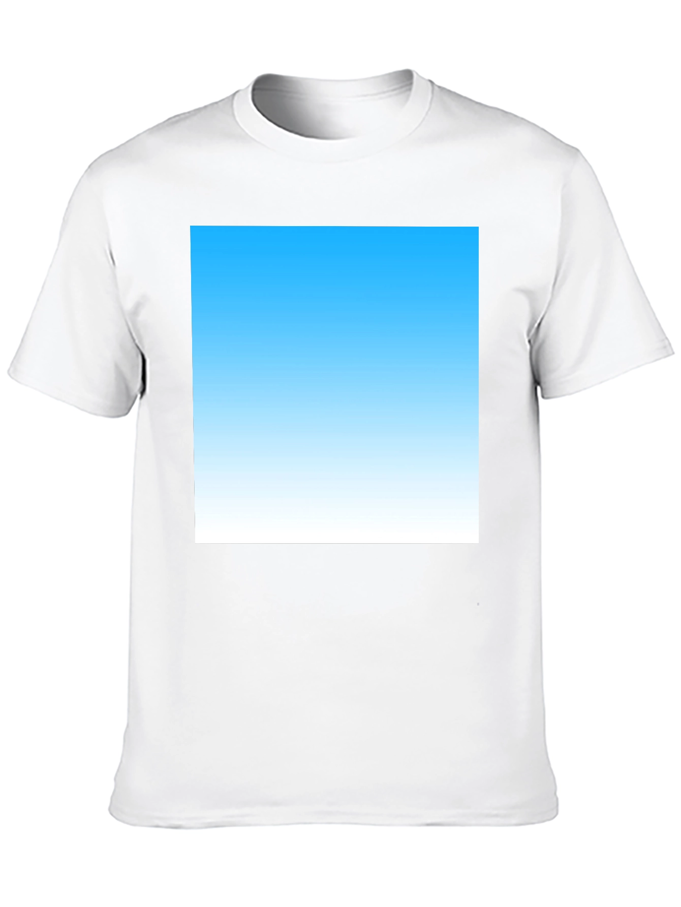 Sky Blue Gradient T-Shirt - Modern Casual Tee