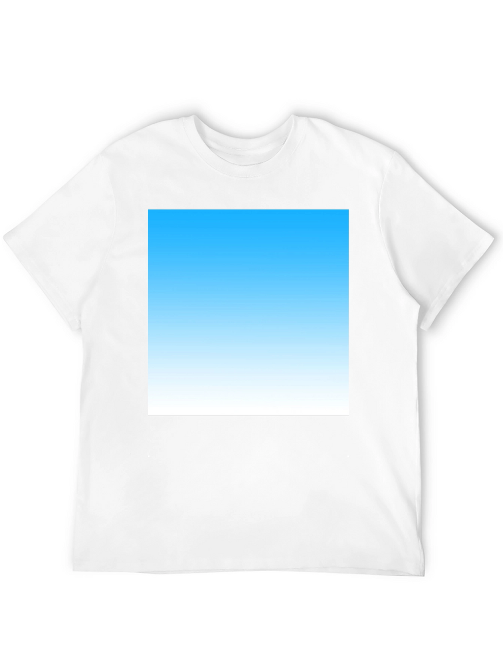 Sky Blue Gradient T-Shirt - Modern Casual Tee
