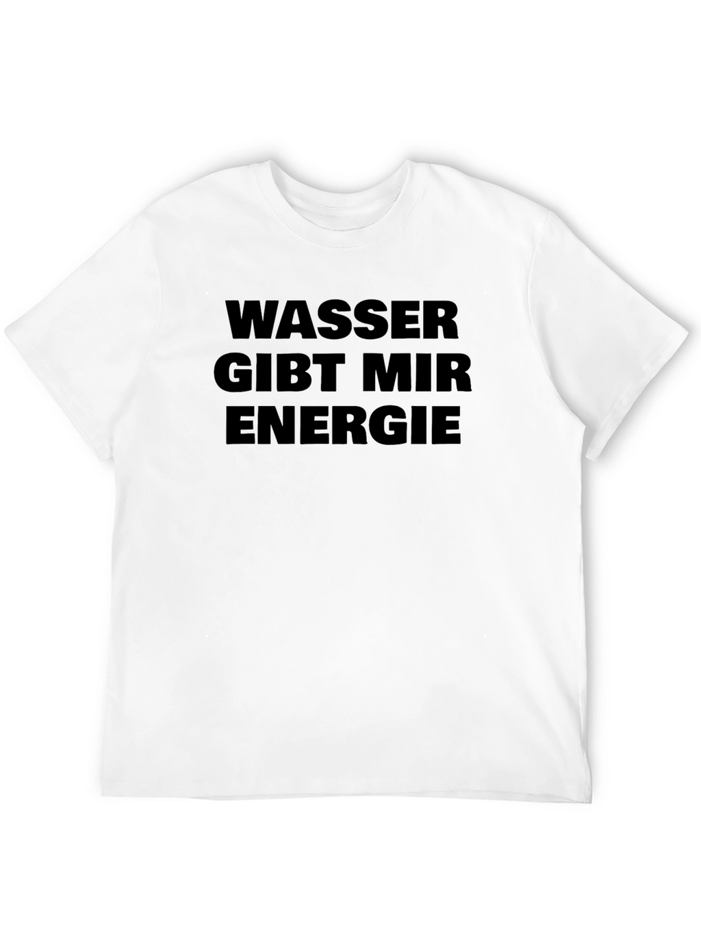 Wasser Gibt Mir Energie Black T-Shirt