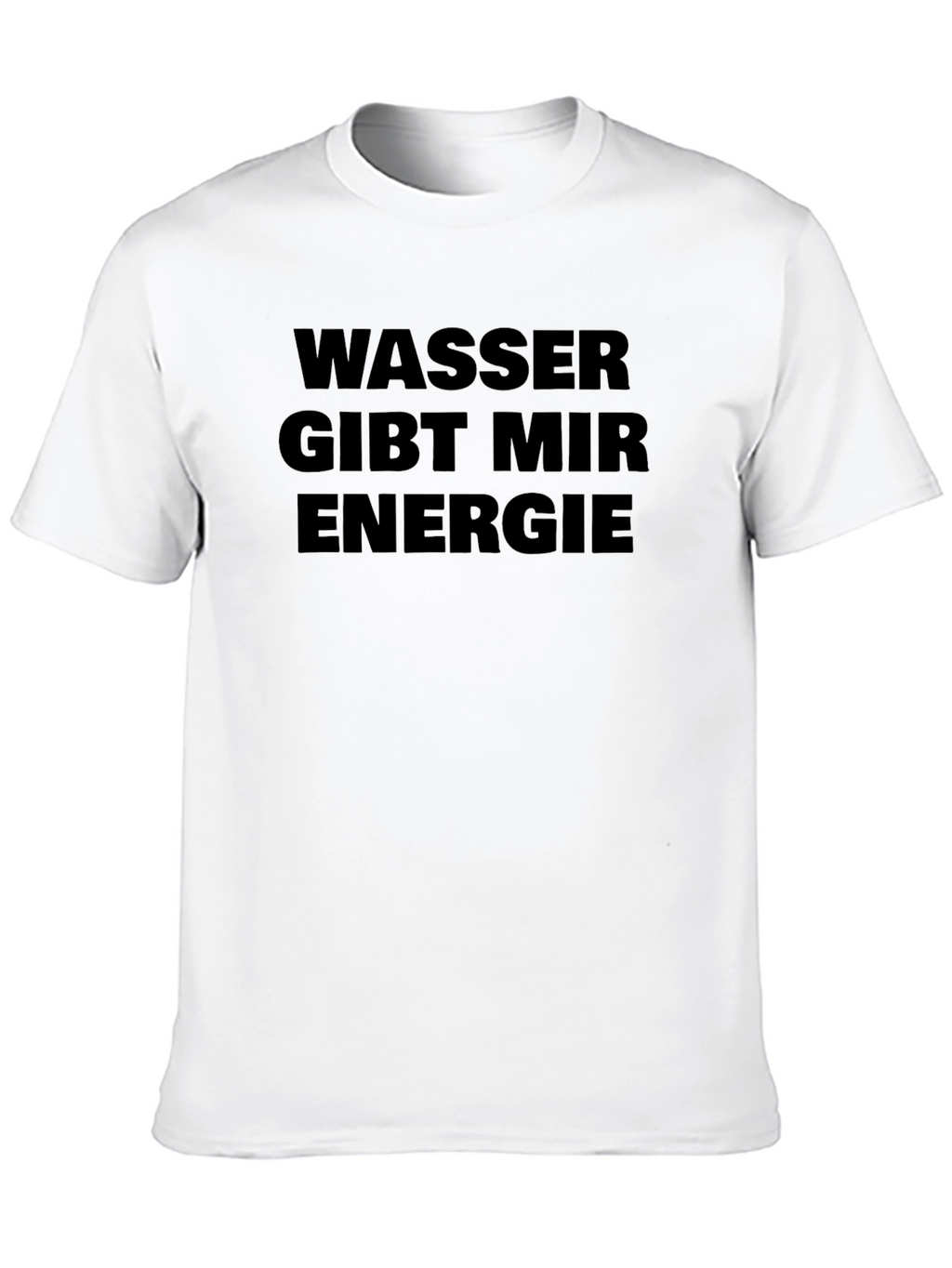 Wasser Gibt Mir Energie Black T-Shirt