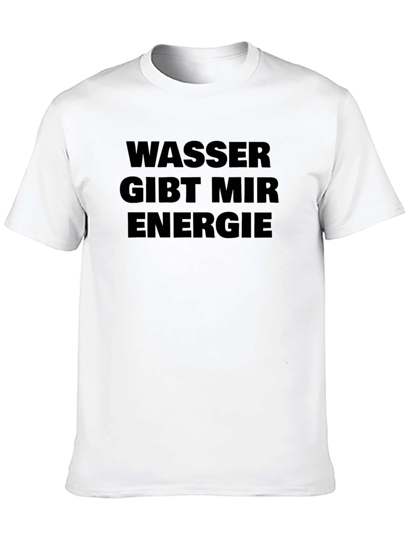 Wasser Gibt Mir Energie Black T-Shirt