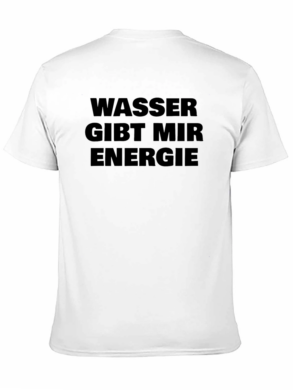 Wasser Gibt Mir Energie Black T-Shirt