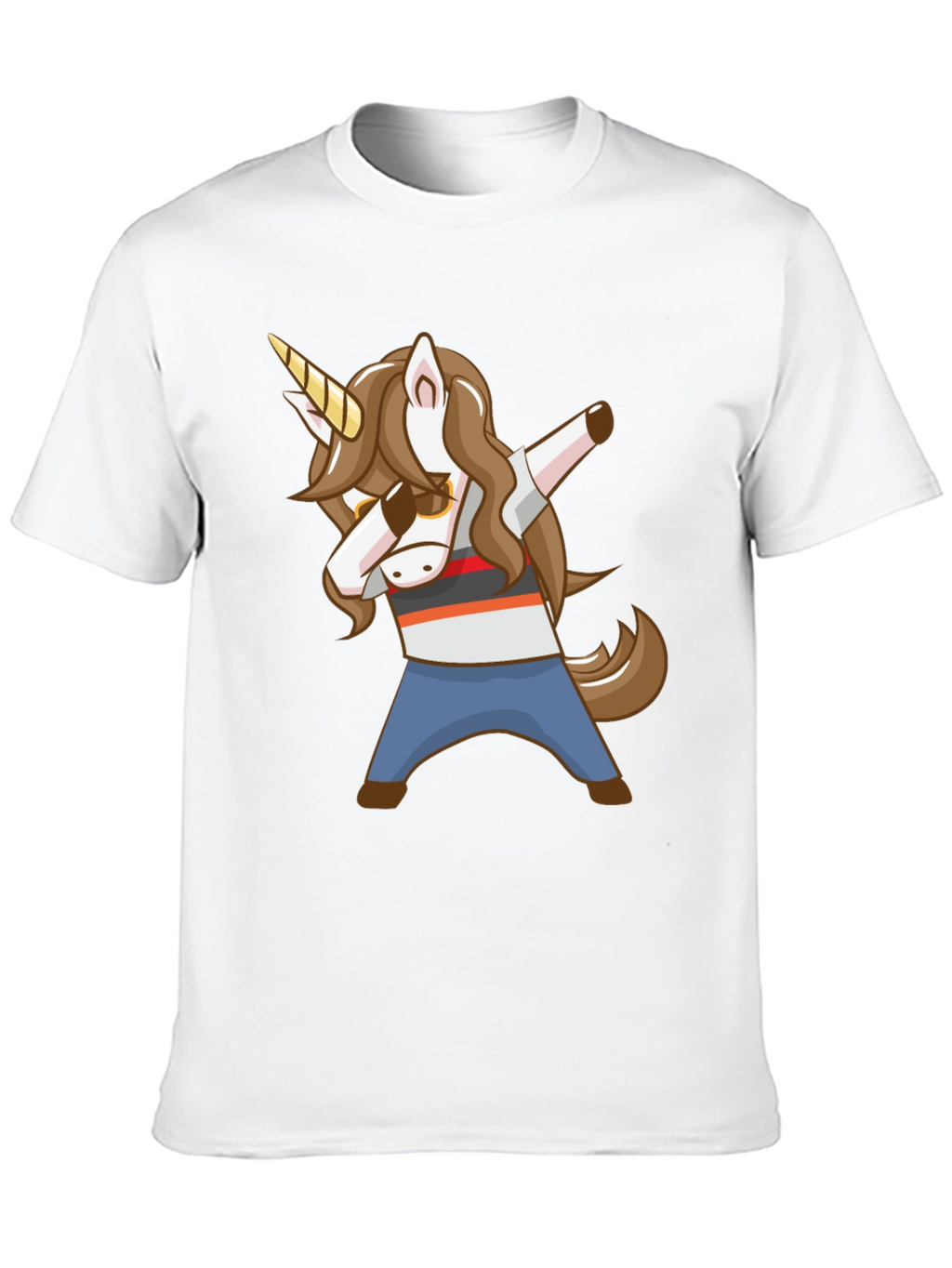 Dabbing Unicorn Graphic T-Shirt