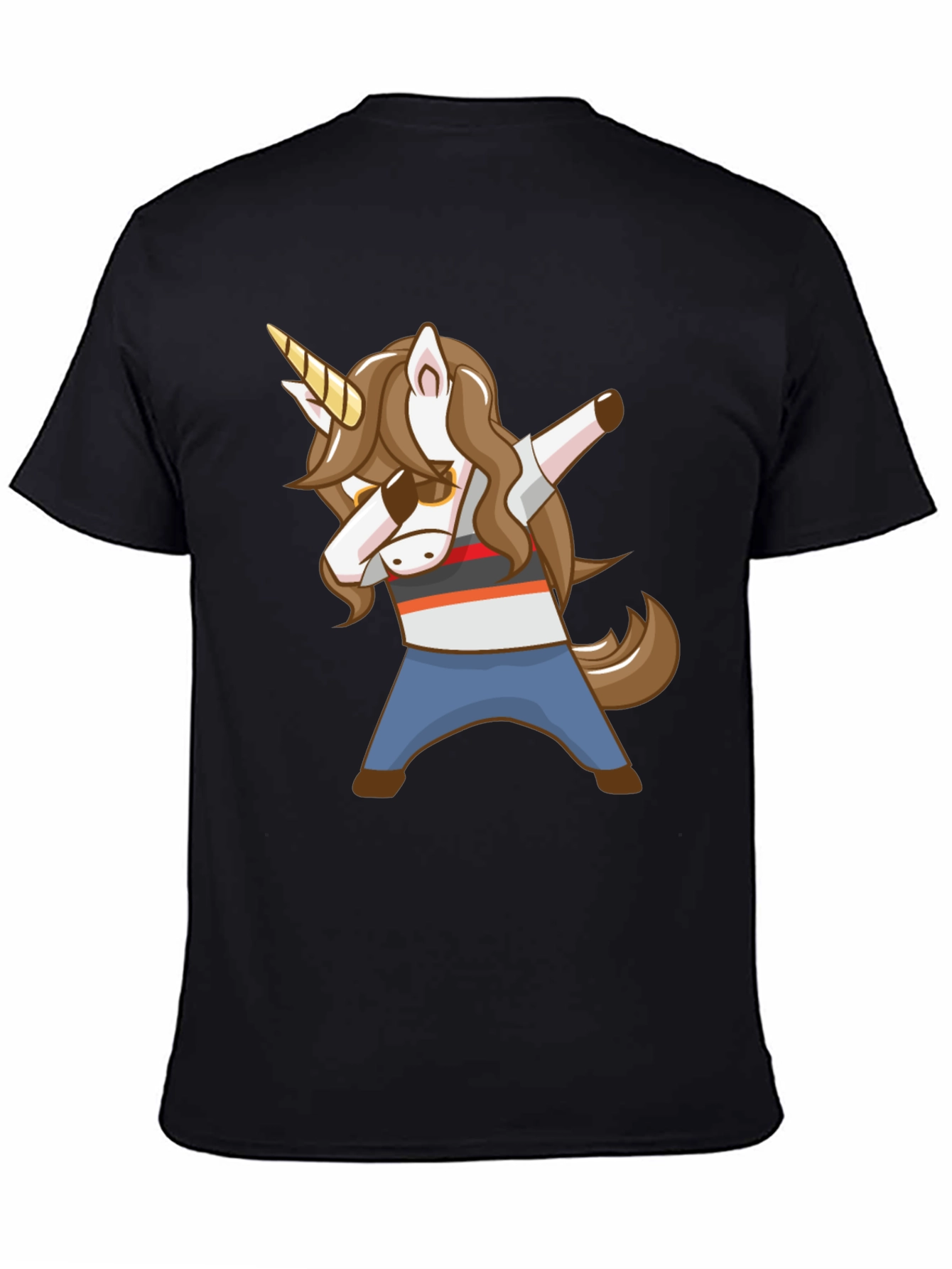 Dabbing Unicorn Graphic T-Shirt