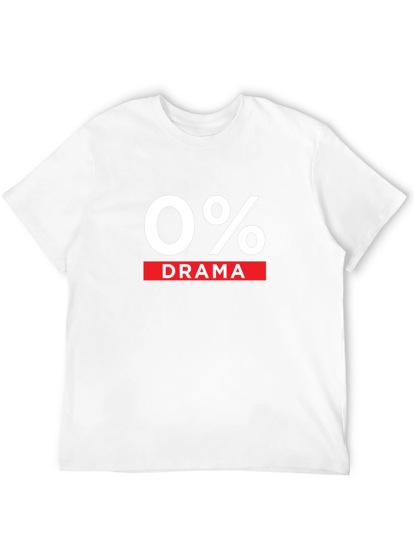0% Drama Black Graphic T-Shirt