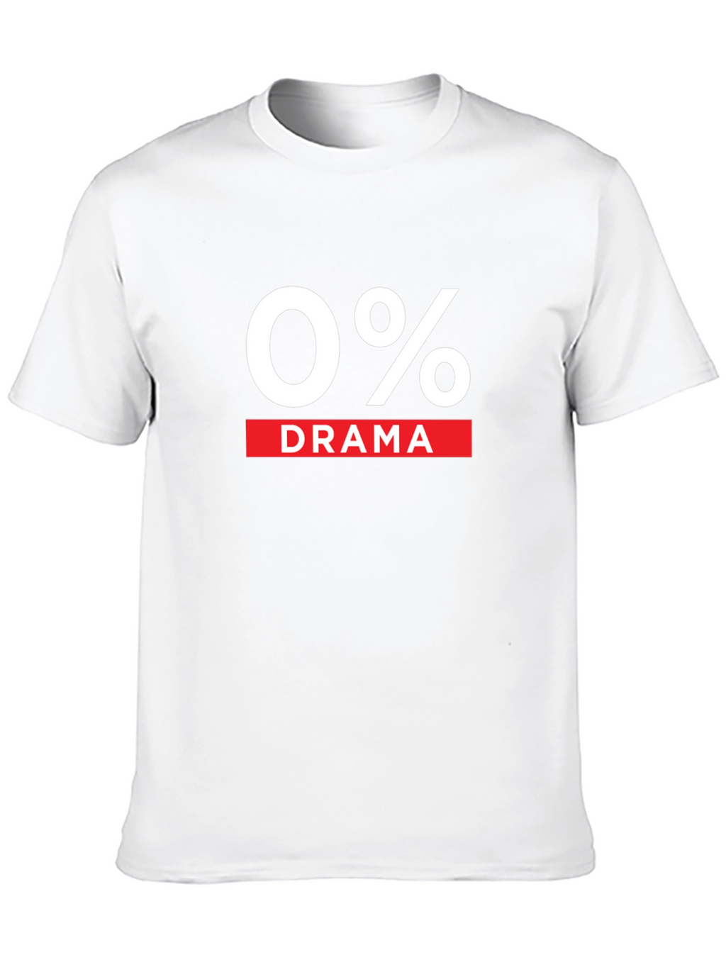 0% Drama Black Graphic T-Shirt
