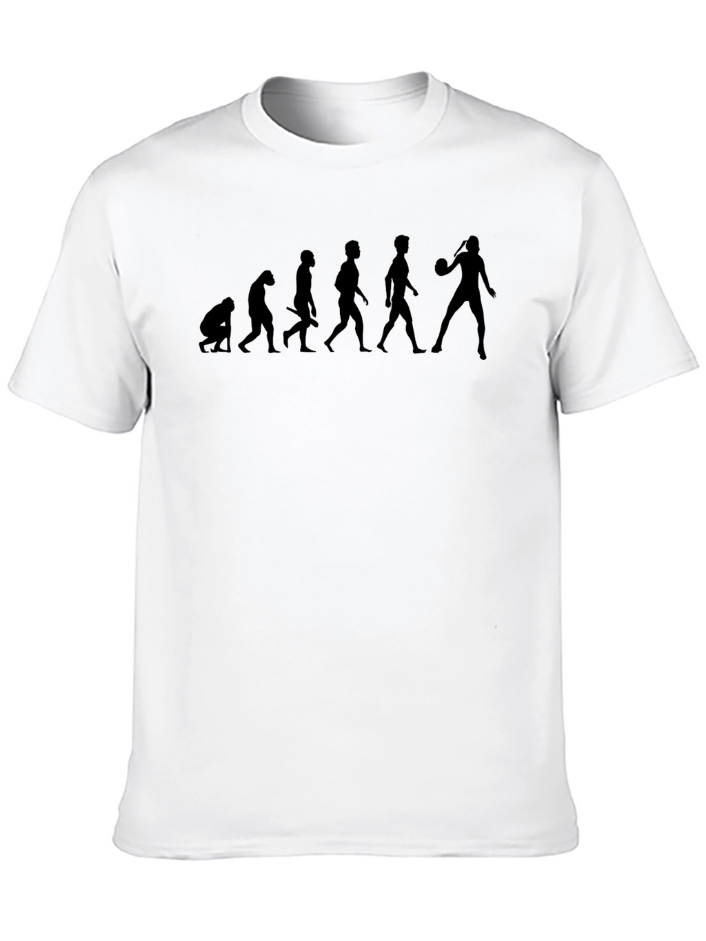 Evolution of Basketball Black T-Shirt