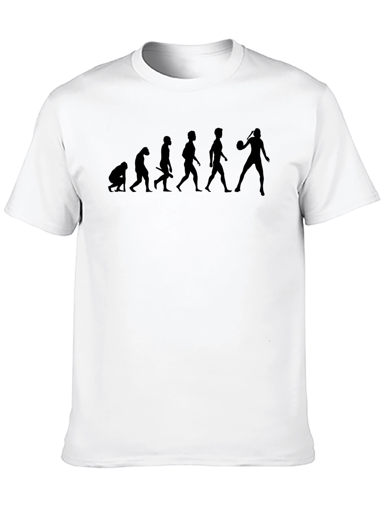 Evolution of Basketball Black T-Shirt