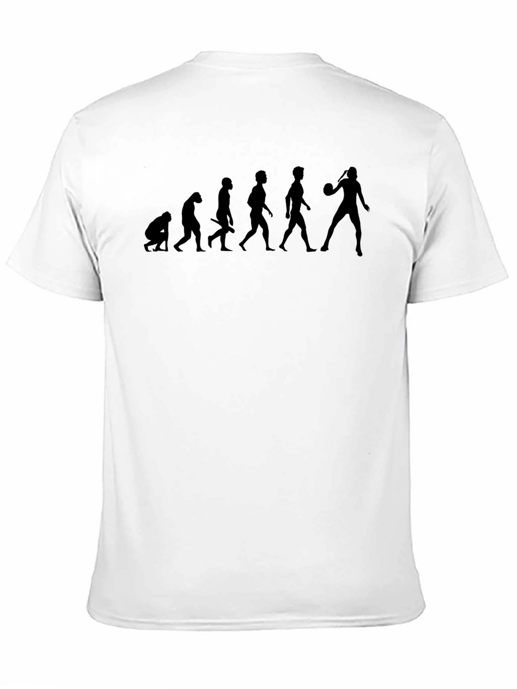 Evolution of Basketball Black T-Shirt