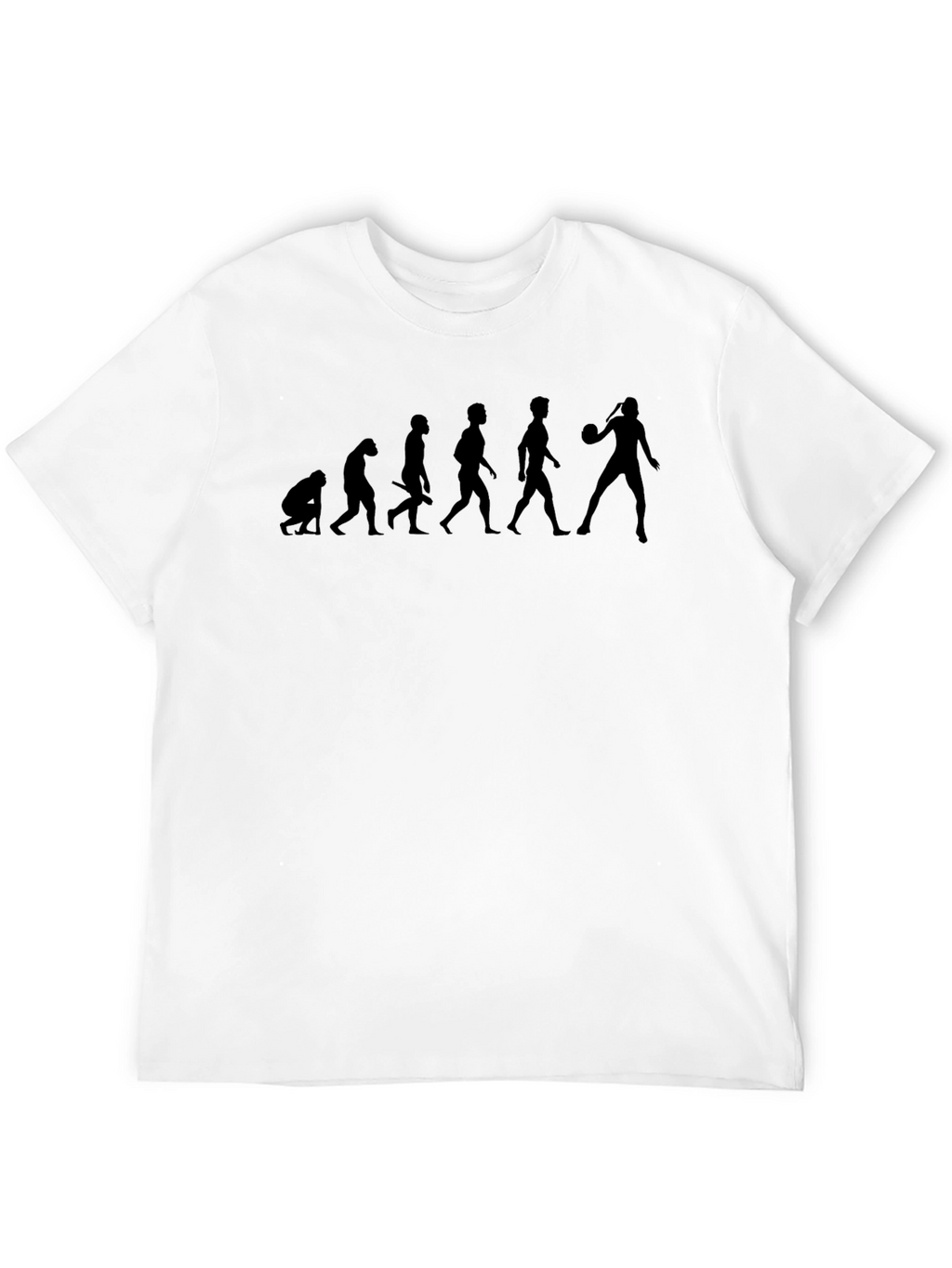 Evolution of Basketball Black T-Shirt