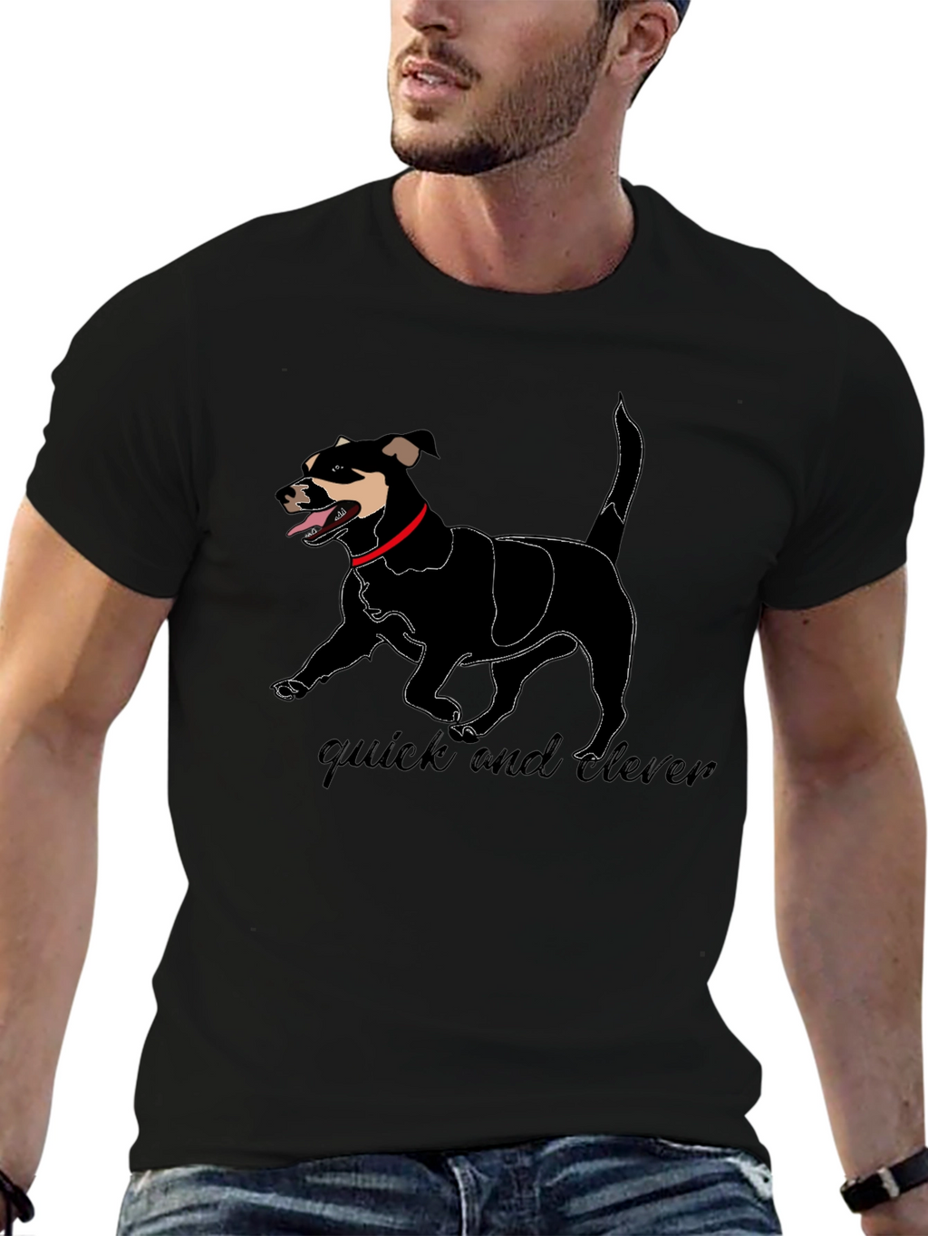 Quick and Clever Dog Graphic Tee