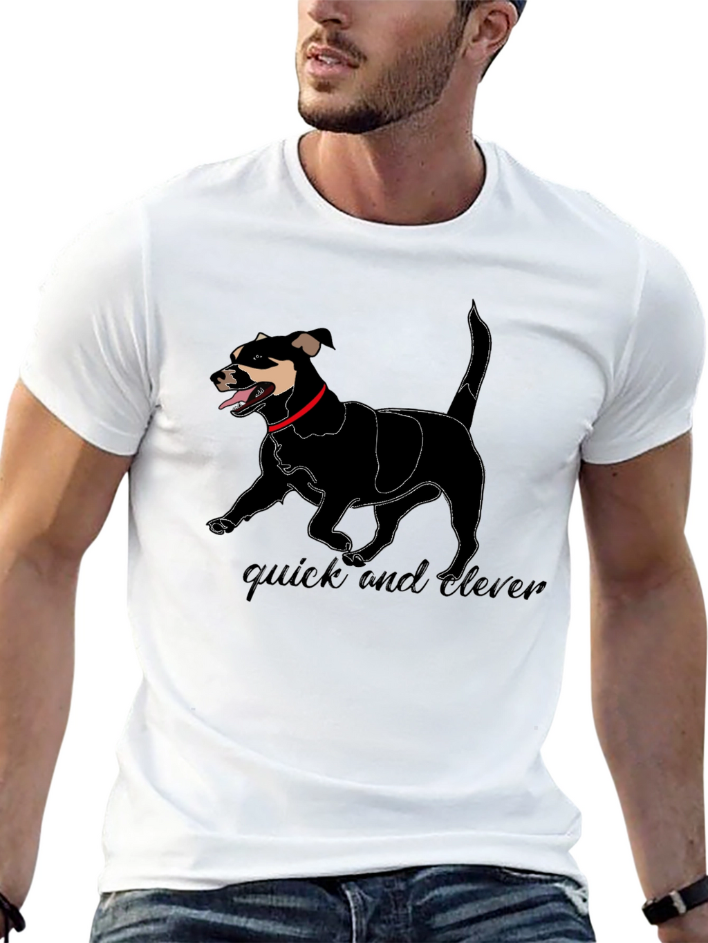 Quick and Clever Dog Graphic Tee