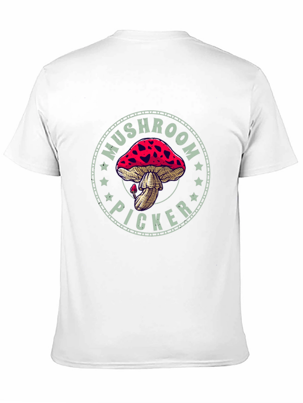 Mushroom Picker Graphic Tee - Black