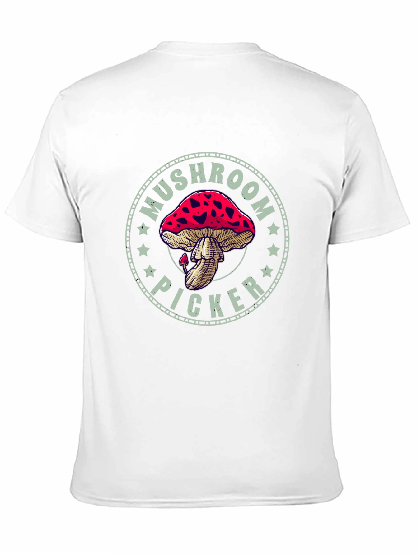Mushroom Picker Graphic Tee - Black