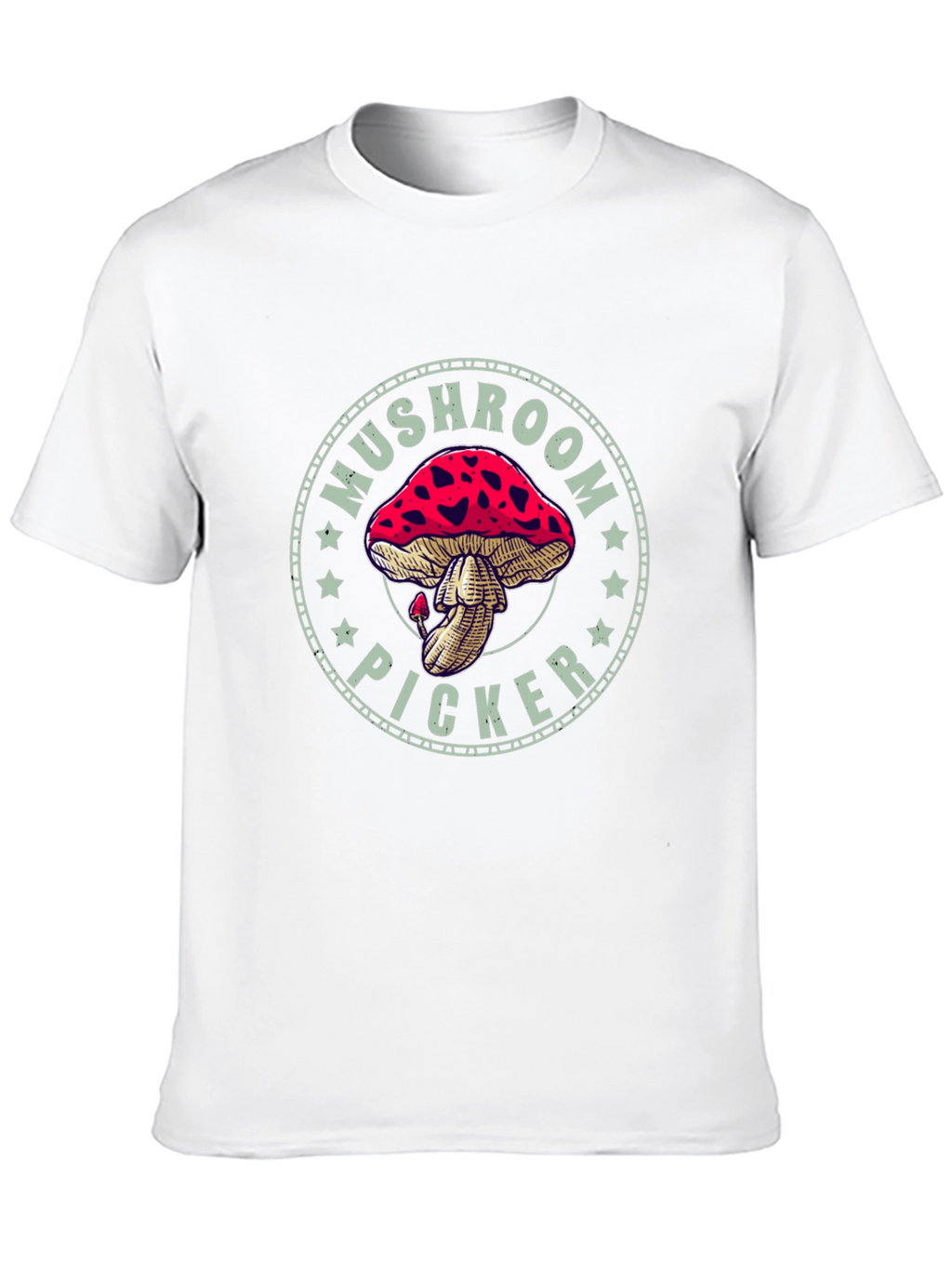 Mushroom Picker Graphic Tee - Black