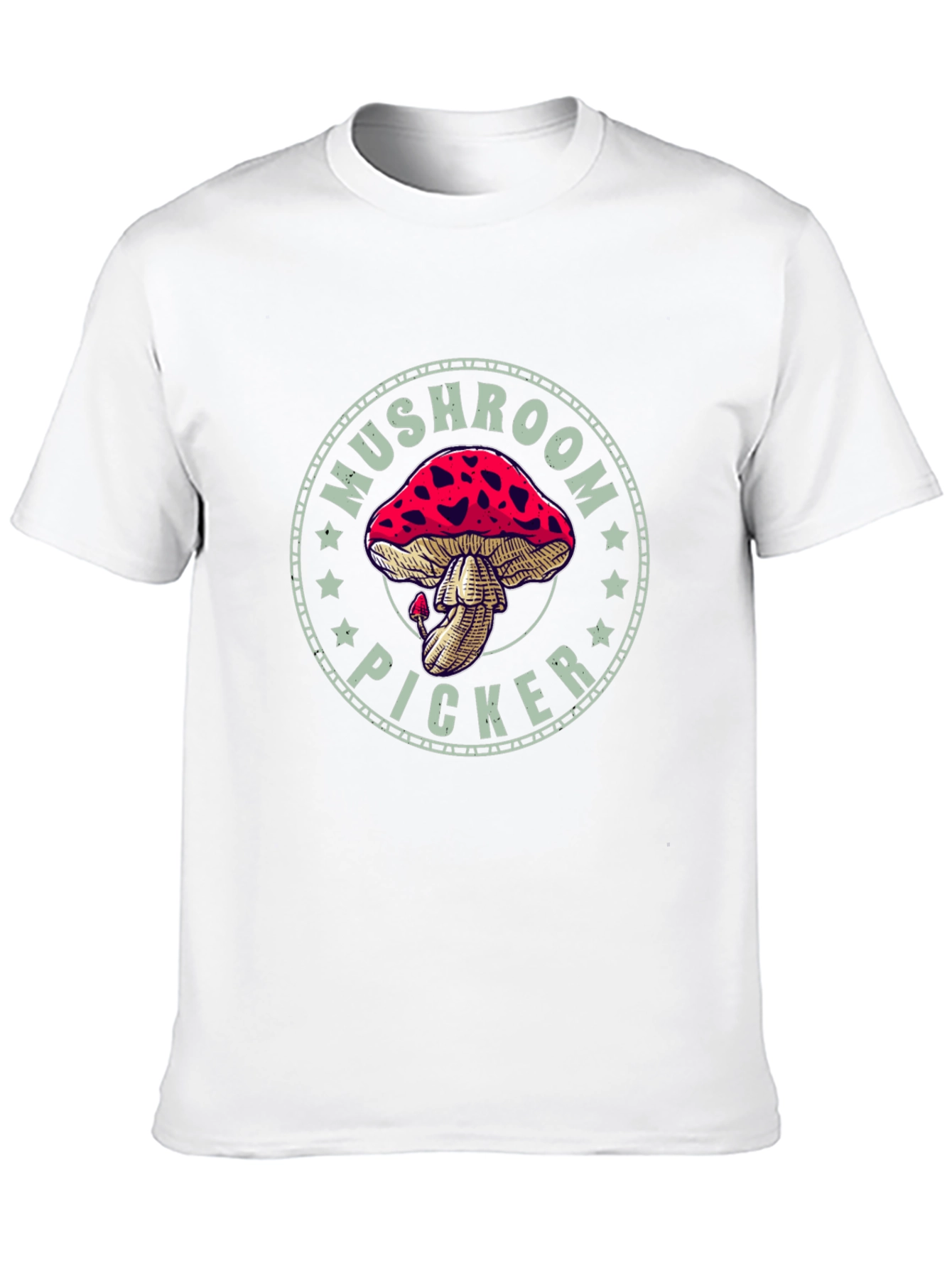 Mushroom Picker Graphic Tee - Black