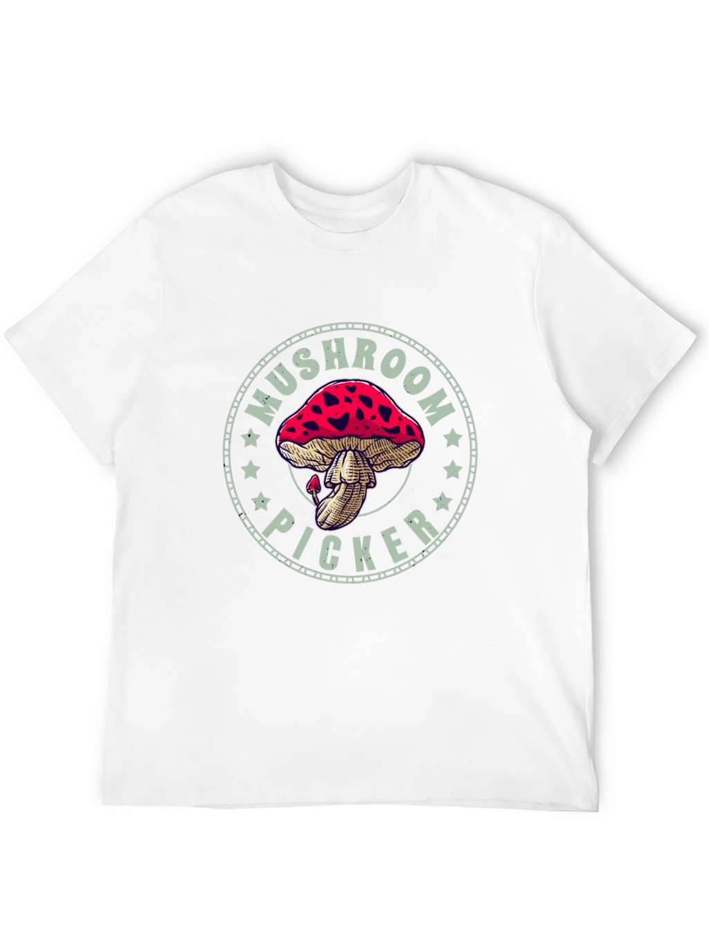 Mushroom Picker Graphic Tee - Black