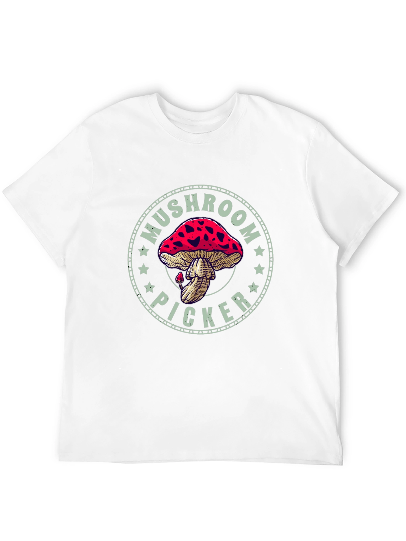 Mushroom Picker Graphic Tee - Black