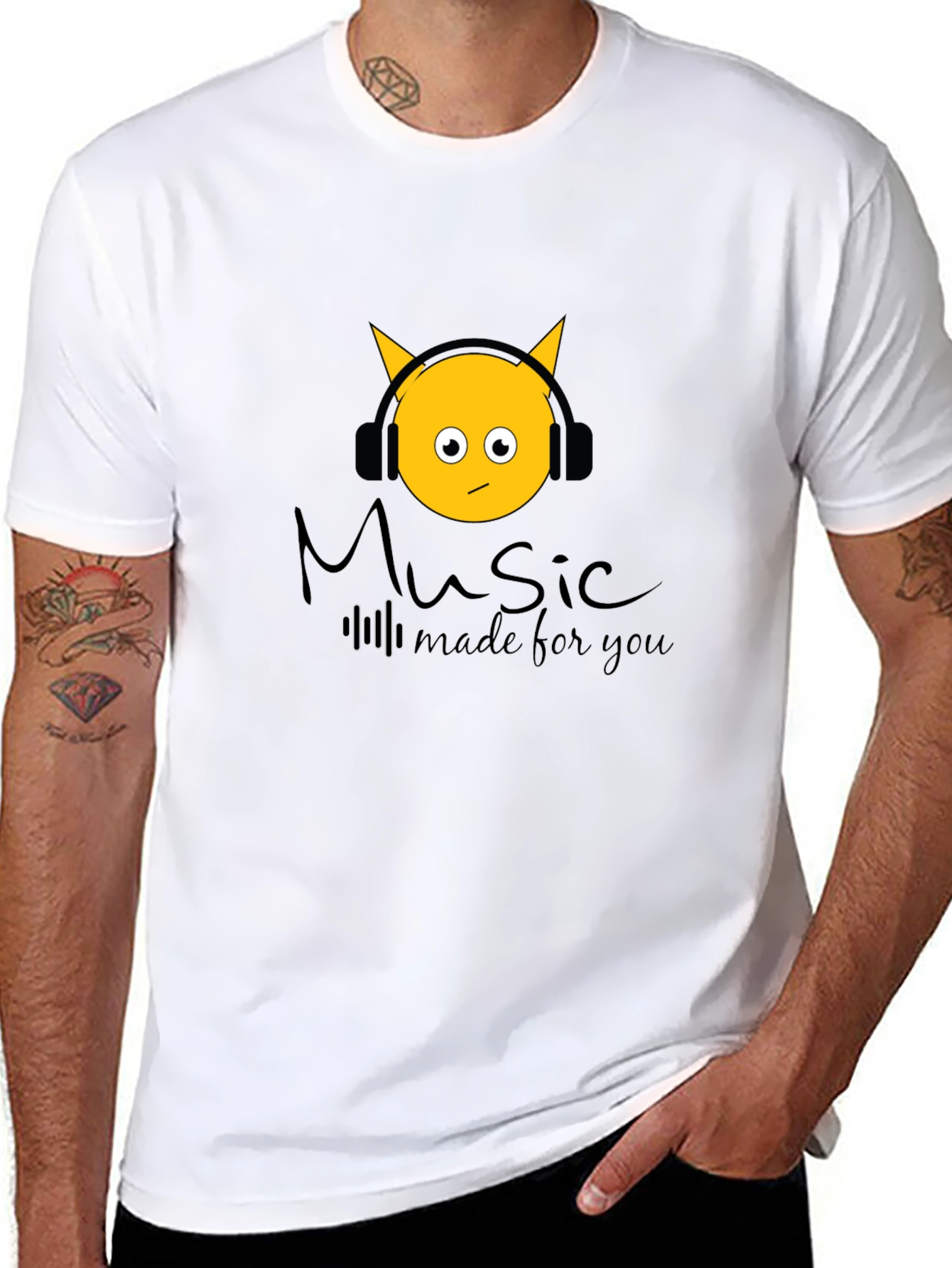 Music Made For You Black T-Shirt