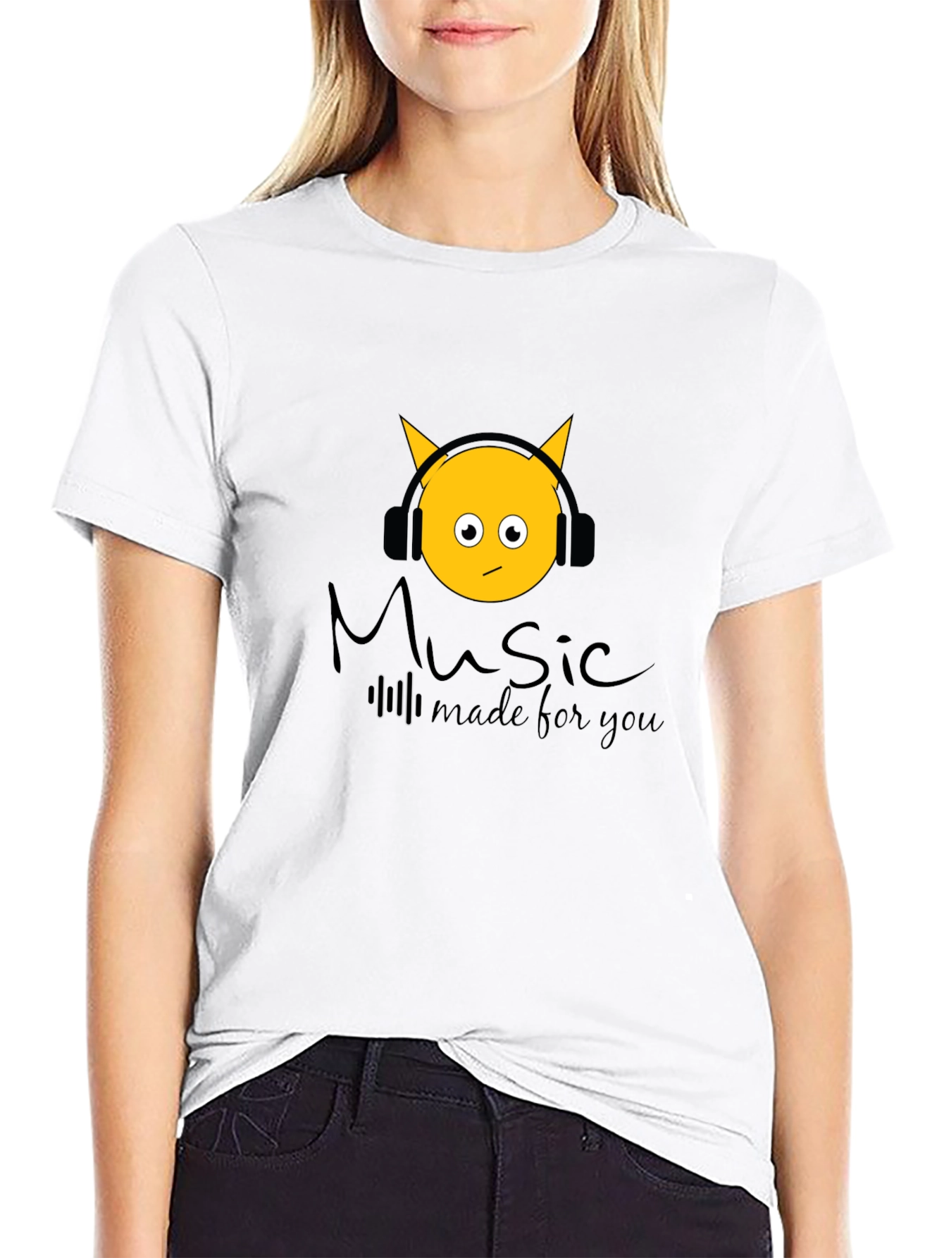 Music Made For You Black T-Shirt