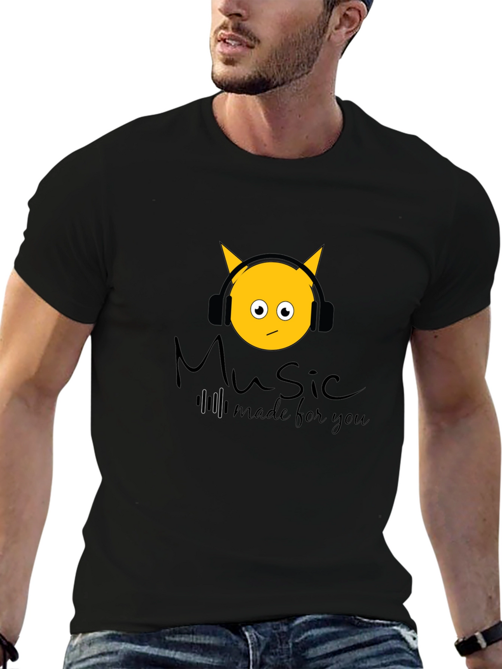 Music Made For You Black T-Shirt