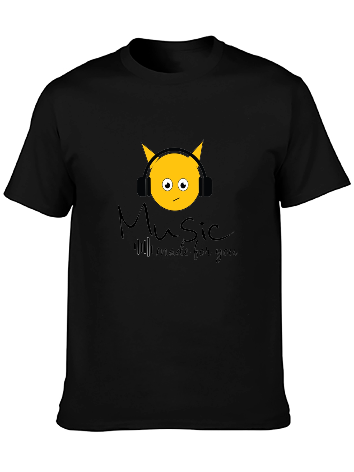 Music Made For You Black T-Shirt