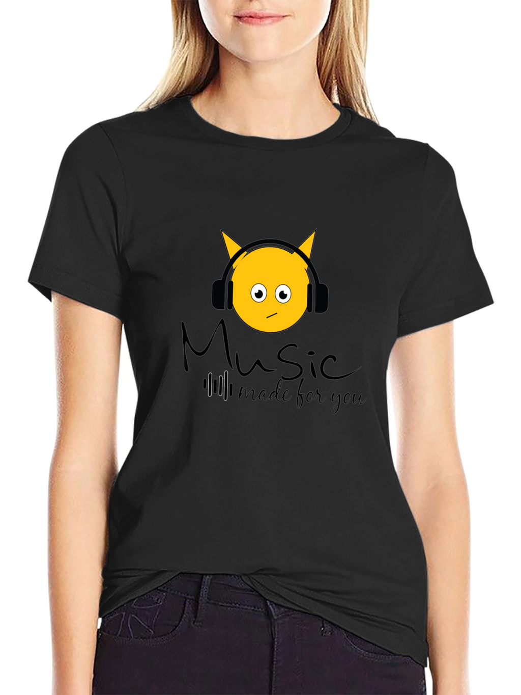 Music Made For You Black T-Shirt