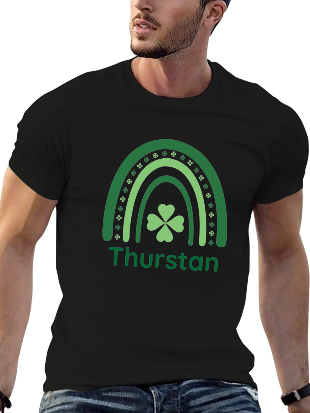 St. Patricks Day Thurston Shamrock Rainbow T-Shirt