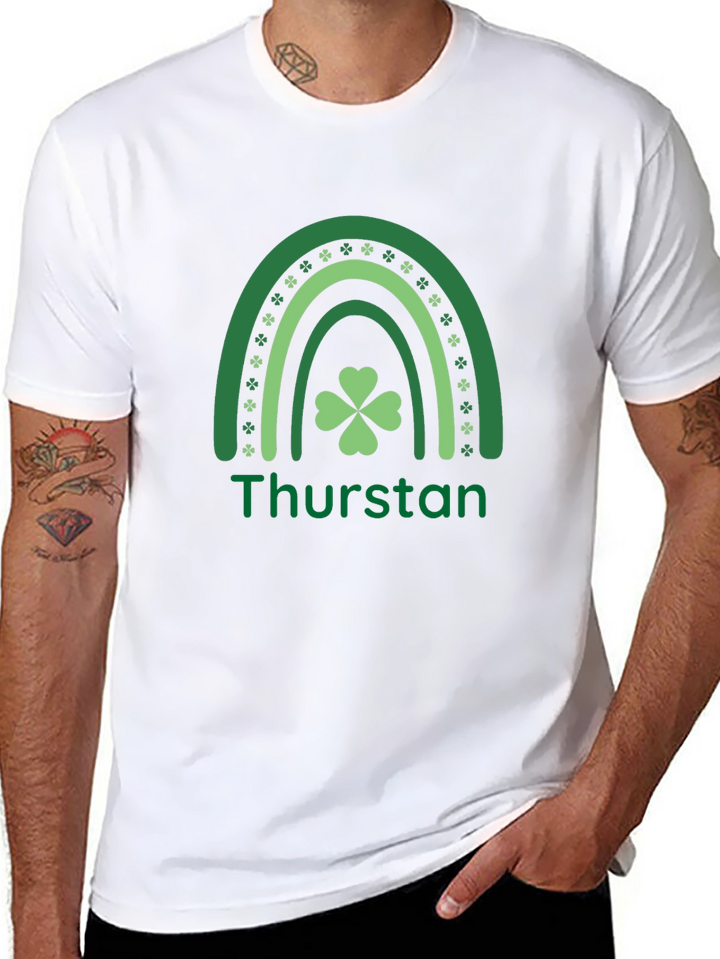 St. Patricks Day Thurston Shamrock Rainbow T-Shirt
