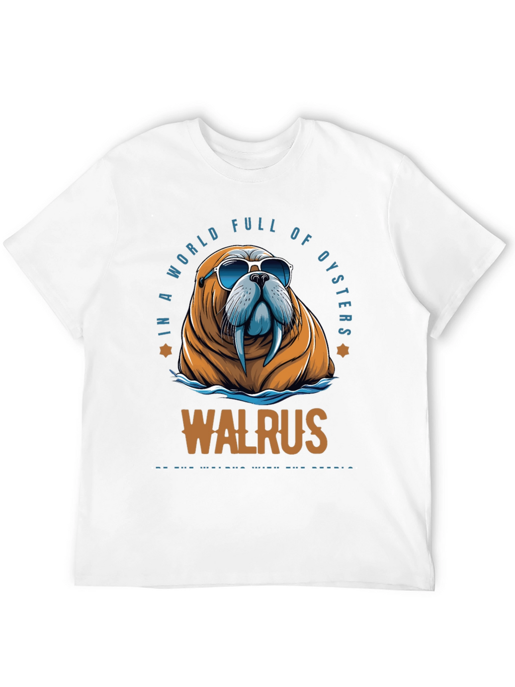Cool Walrus Graphic T-Shirt