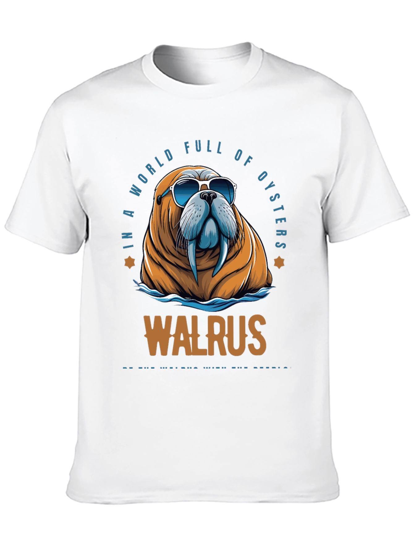 Cool Walrus Graphic T-Shirt