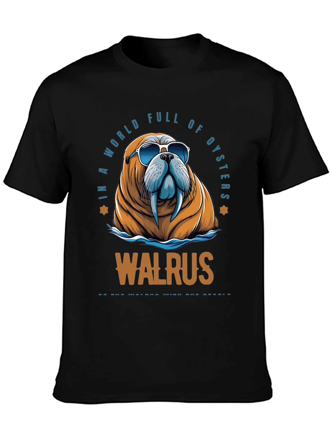 Cool Walrus Graphic T-Shirt