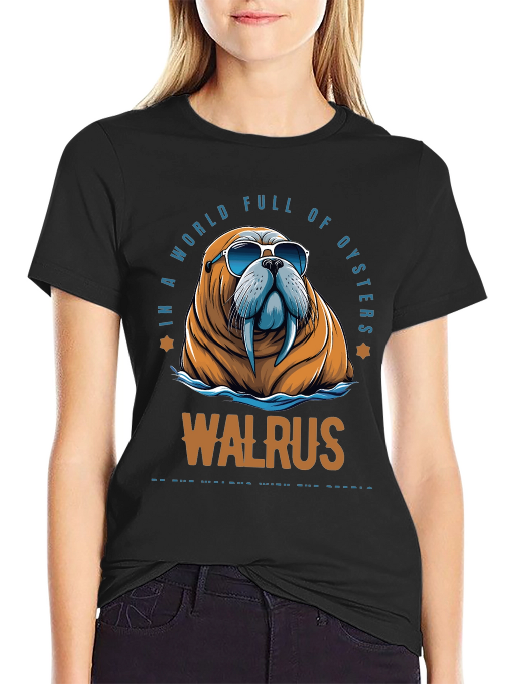 Cool Walrus Graphic T-Shirt