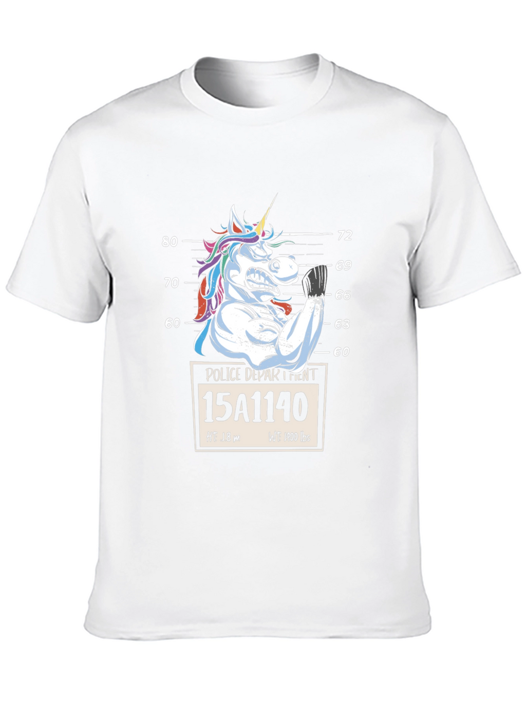Unicorn Mugshot Graphic T-Shirt