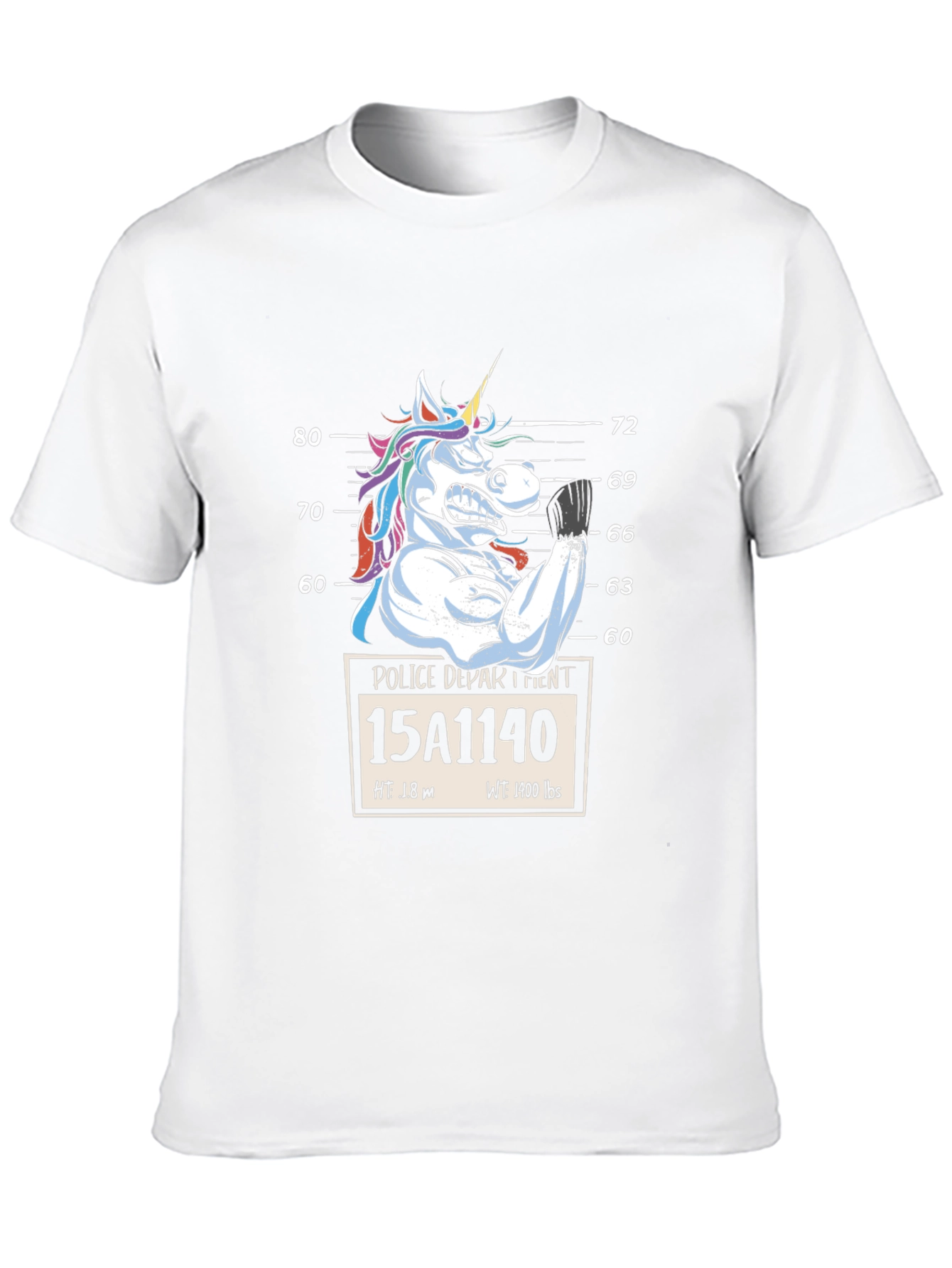 Unicorn Mugshot Graphic T-Shirt