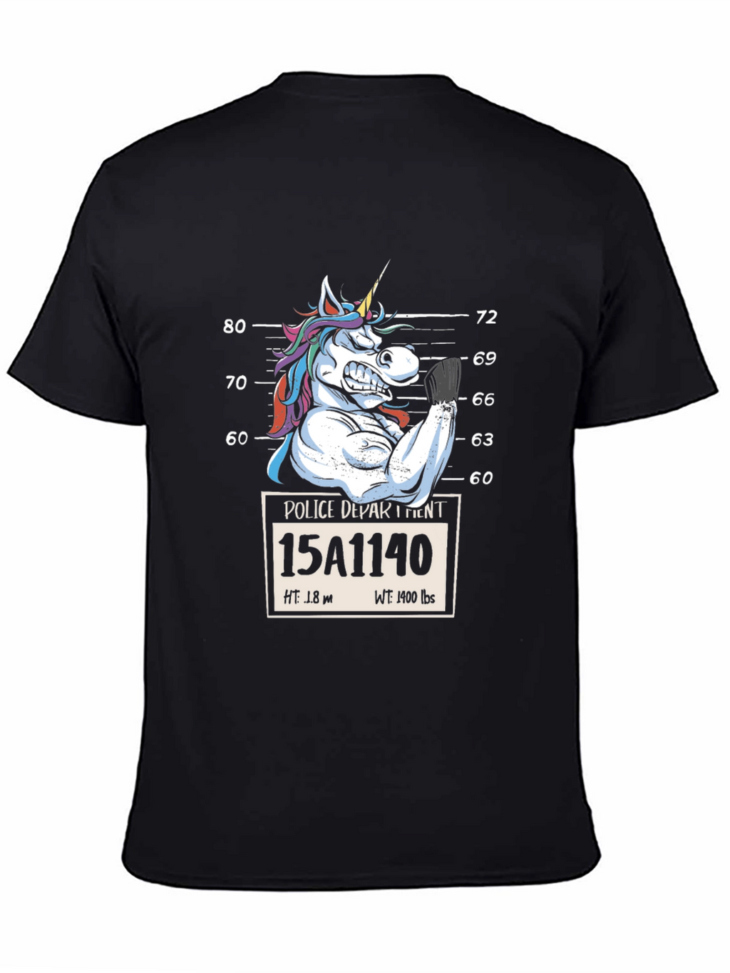Unicorn Mugshot Graphic T-Shirt