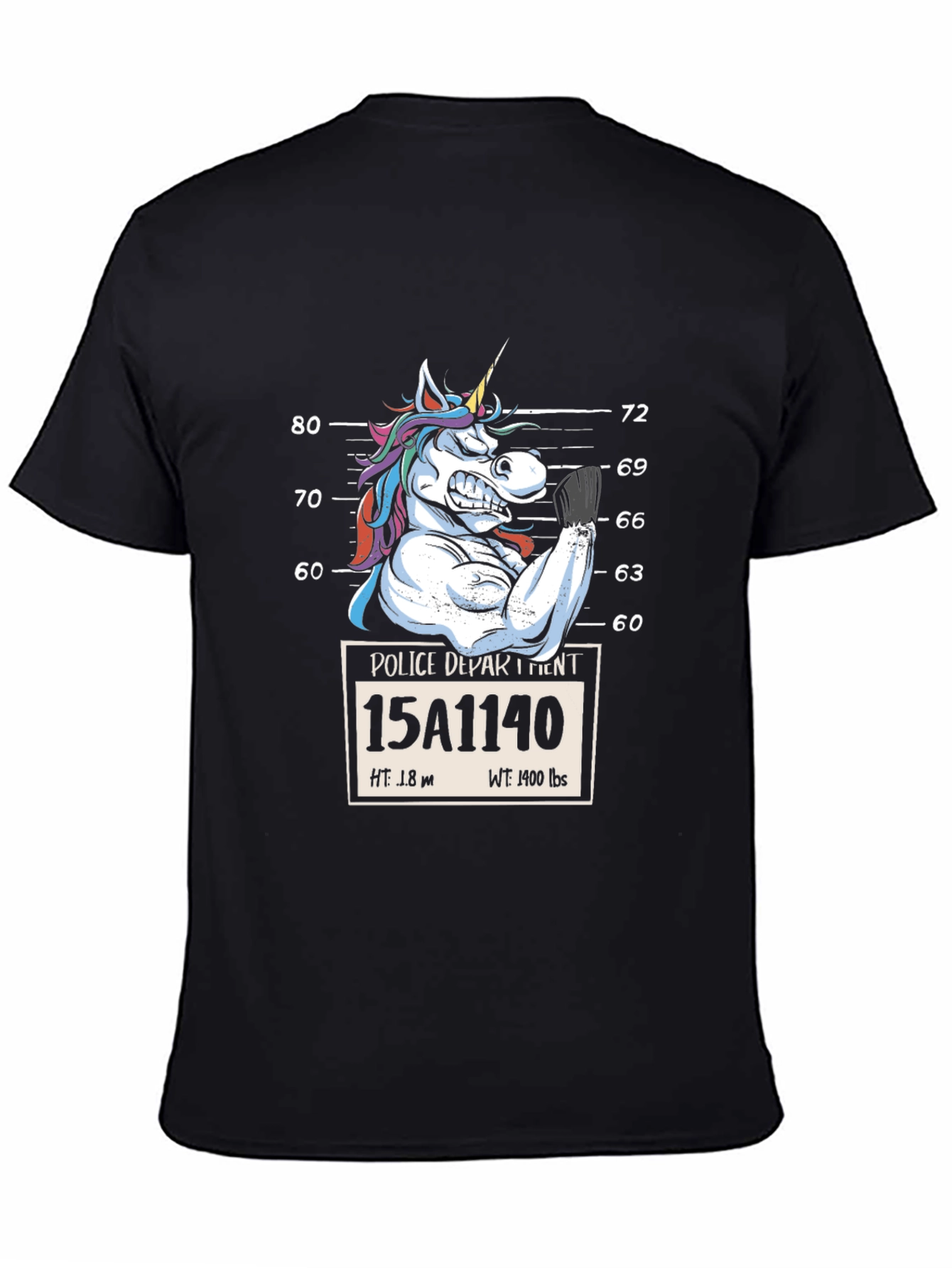 Unicorn Mugshot Graphic T-Shirt