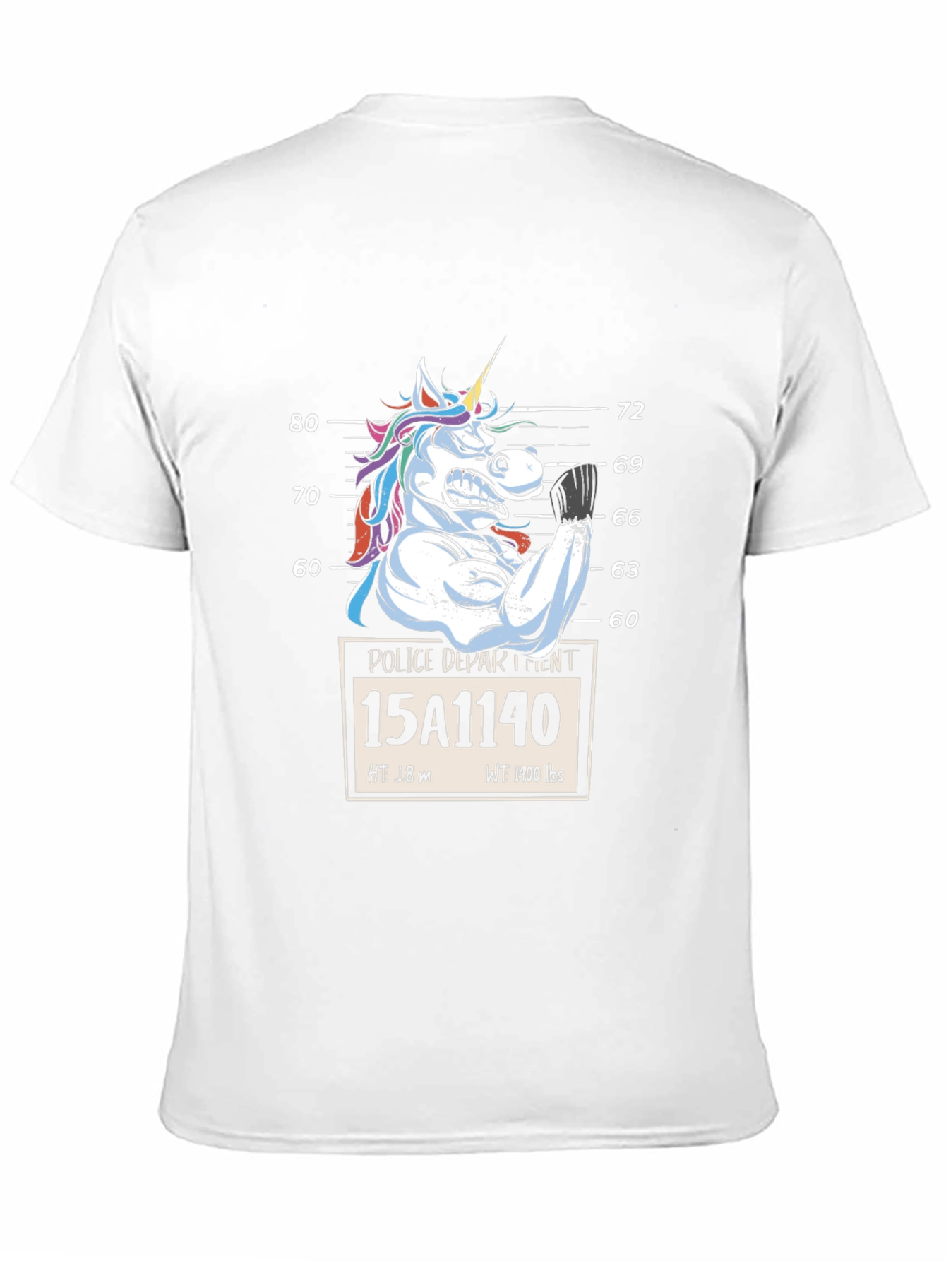 Unicorn Mugshot Graphic T-Shirt