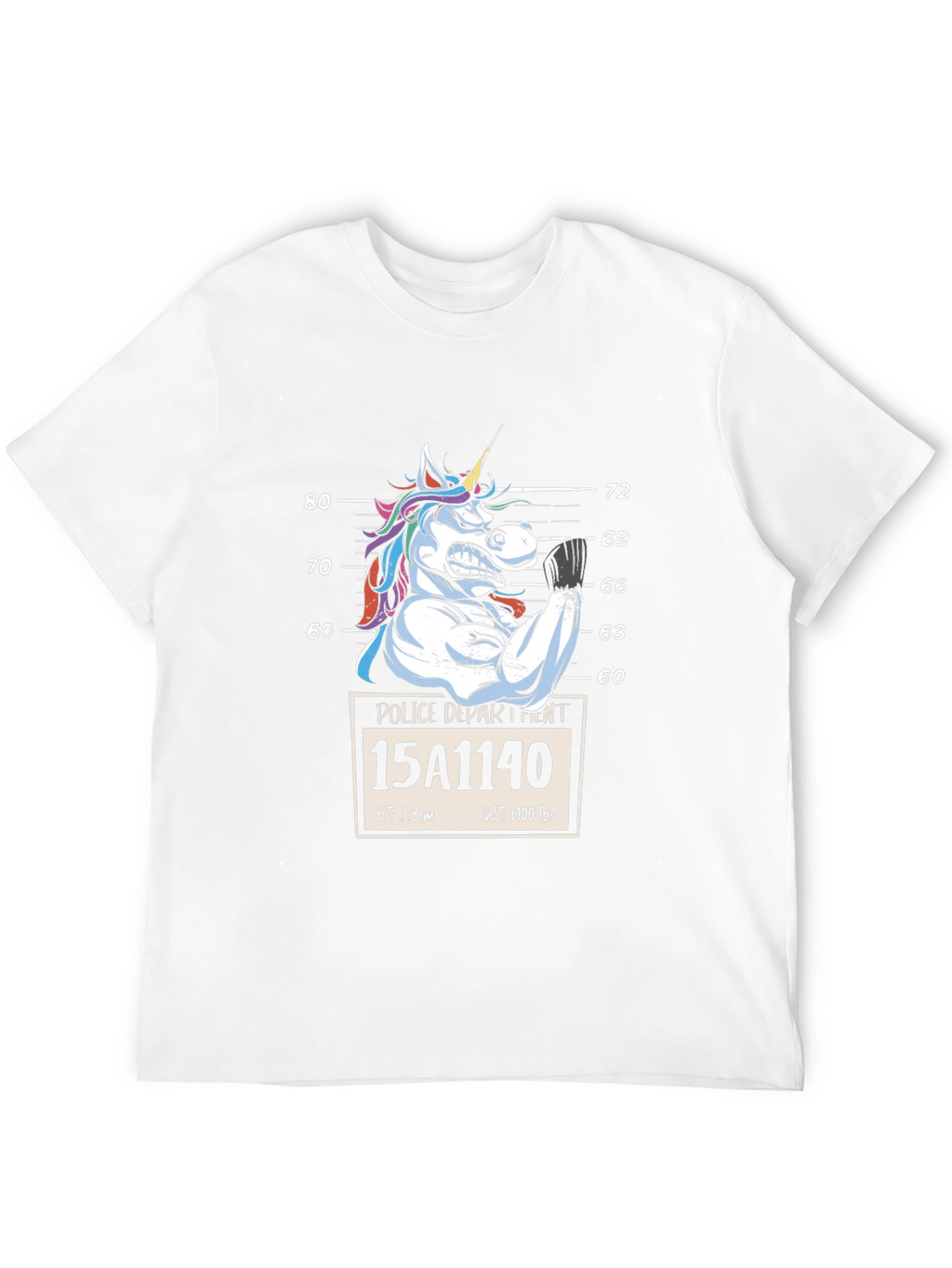 Unicorn Mugshot Graphic T-Shirt