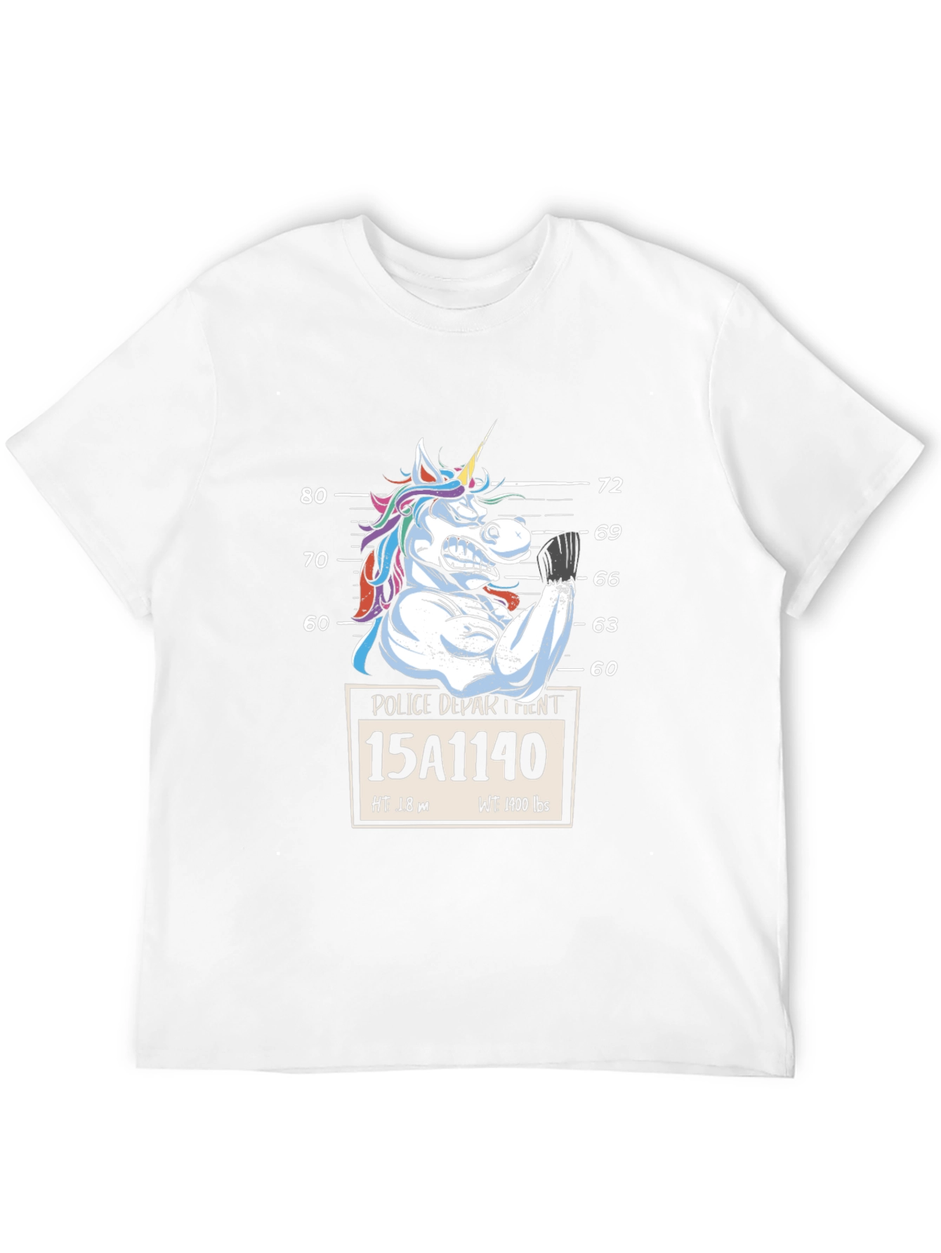Unicorn Mugshot Graphic T-Shirt