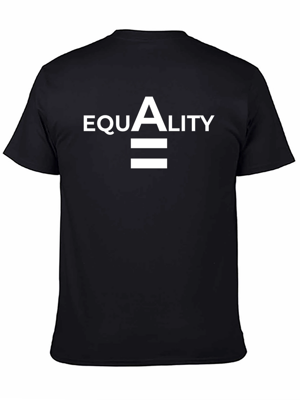 Equality Symbol Graphic T-Shirt - Black Cotton Tee