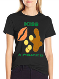 Kiss a Ginger Graphic T-Shirt - Funny Novelty Tee