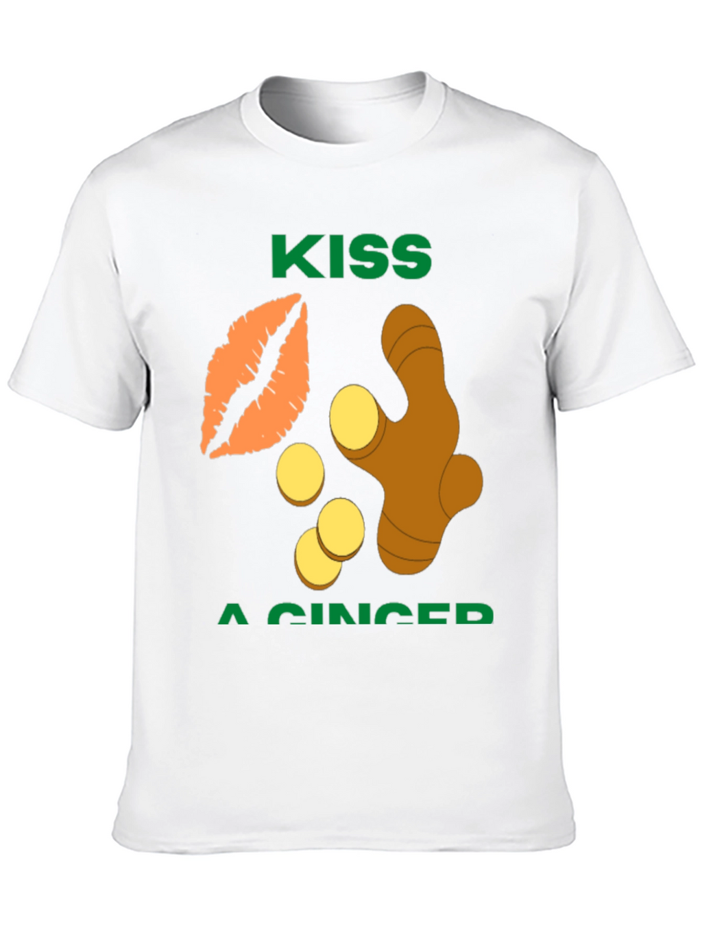 Kiss a Ginger Graphic T-Shirt - Funny Novelty Tee